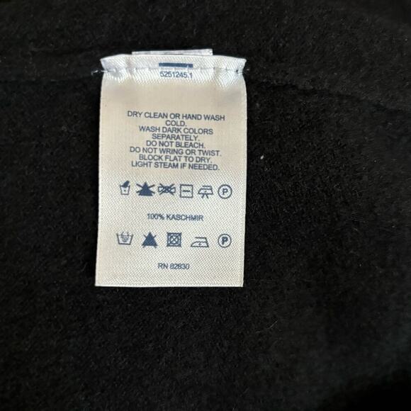 Lands End Two-Ply Cashmere Turtleneck Sweater Size M Long sleeve Super Soft - Picture 5 of 6